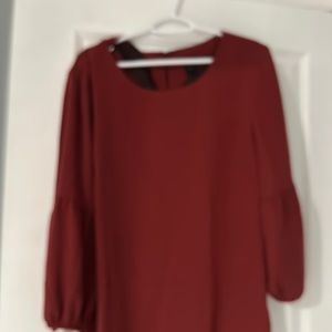 Ann Taylor size 16 burgundy dress